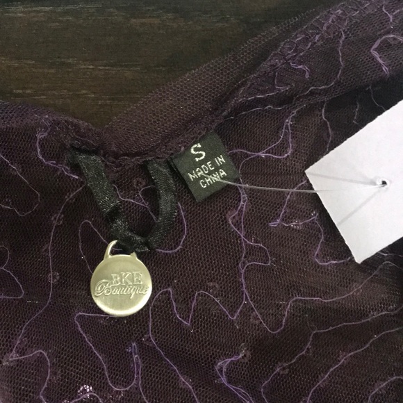 BKE Boutique sheer sequined tank, size Small NWOT - Picture 2 of 2